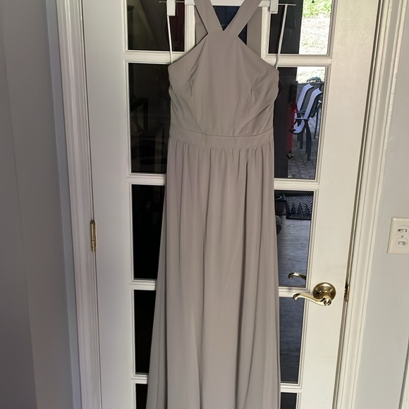 Gray Lulus long gown size small - Picture 2 of 6